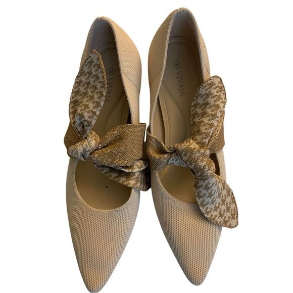 Vivaia Pointed-Toe Mary Jane Heels women's size 38 7.5 - Picture 3 of 10